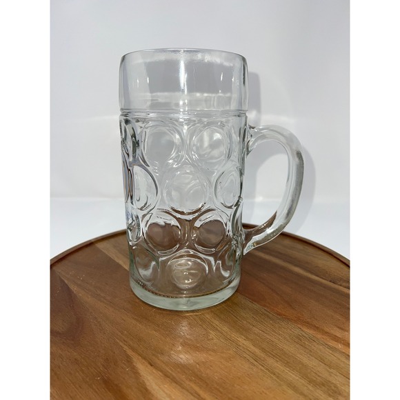 HB Munchen Glass Beer Mug Stein Collectible Oktoberfest German - Picture 3 of 9